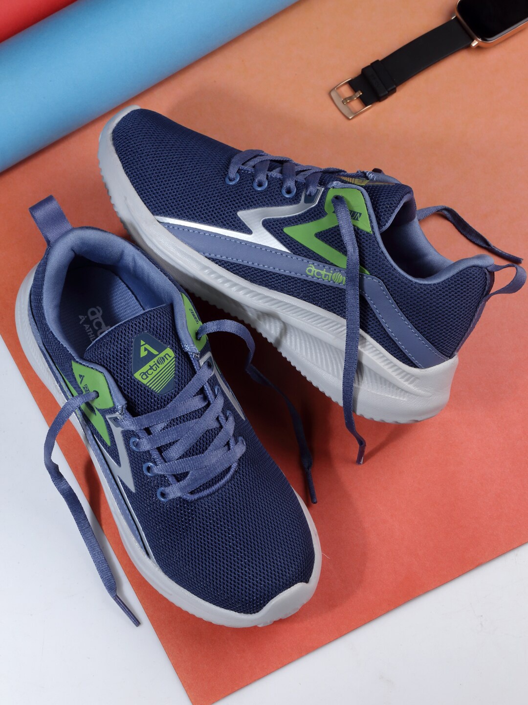 

Action Kids Blue Mesh Running Non-Marking Sports Shoes