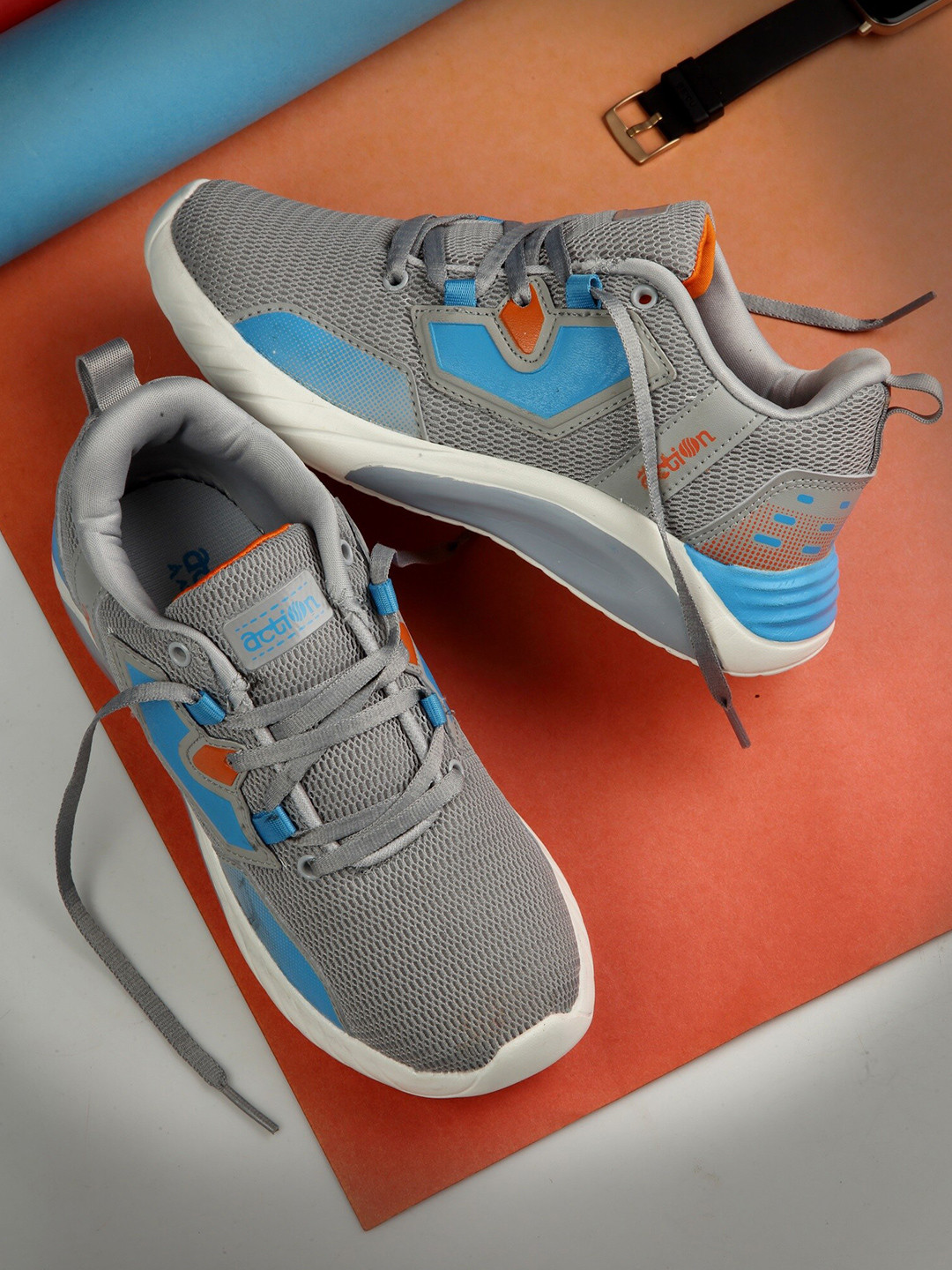 

Action Kids Mesh Running Non-Marking Sports Shoes, Grey
