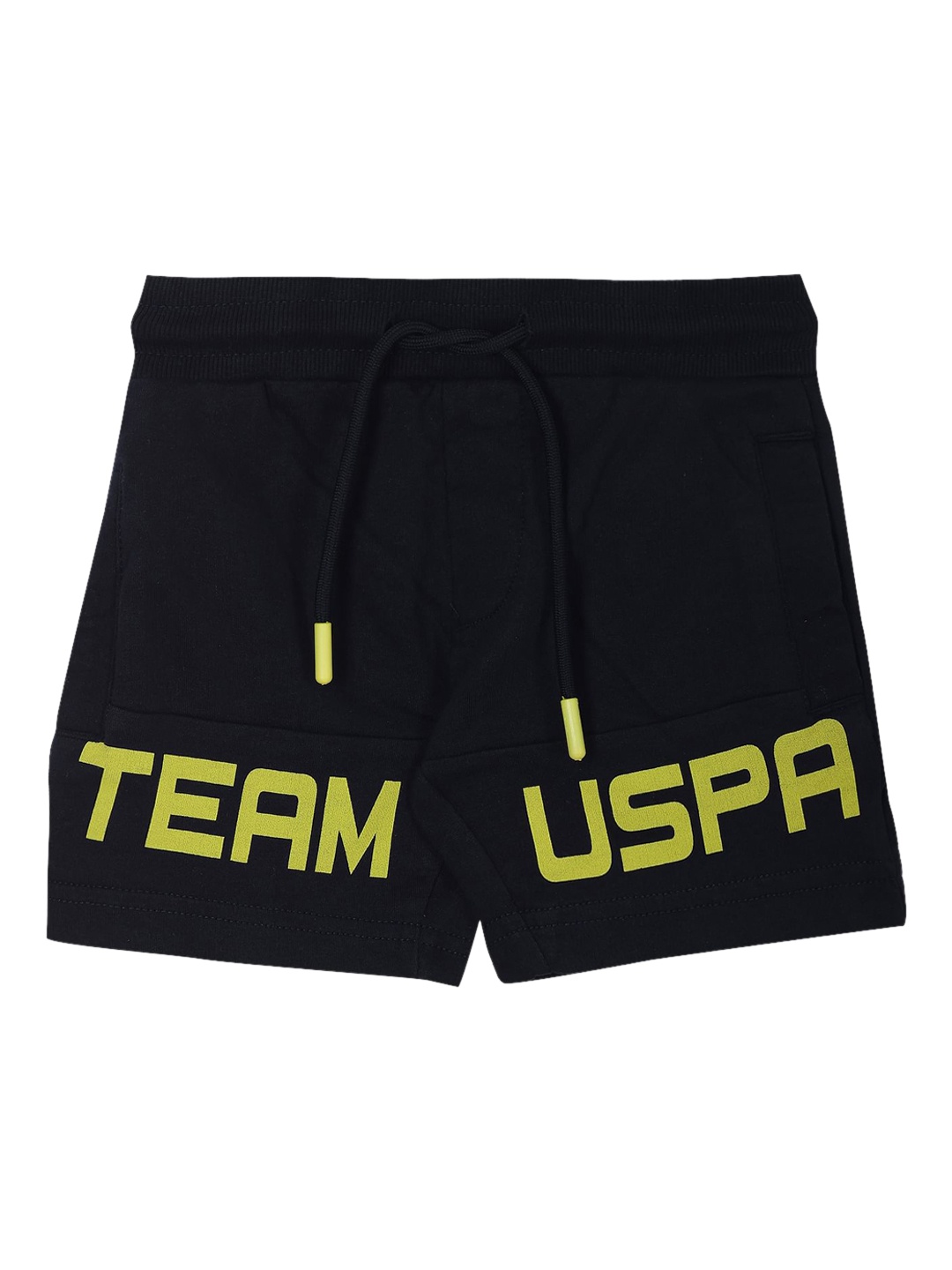 

U.S. Polo Assn. Kids Boys Typography Printed Shorts, Black