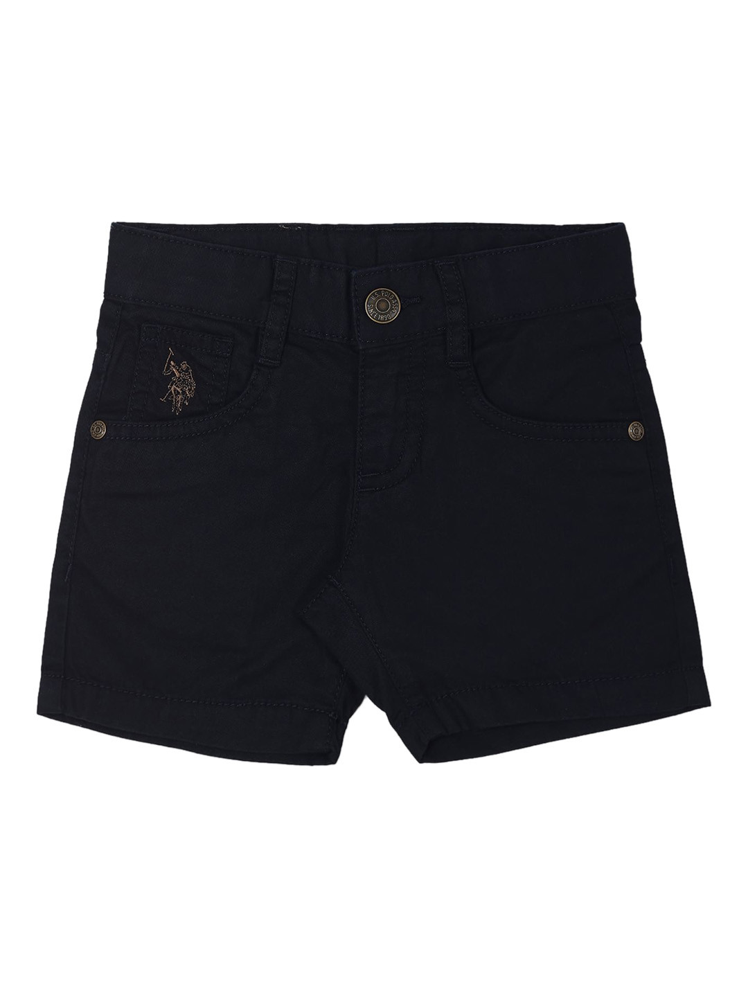 

U.S. Polo Assn. Kids Boys Slim Fit Denim Shorts, Black