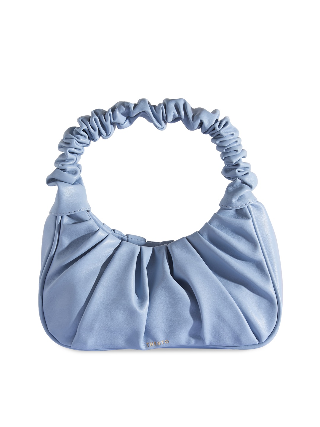 

THESTO Textured Structured Shoulder Bag, Blue