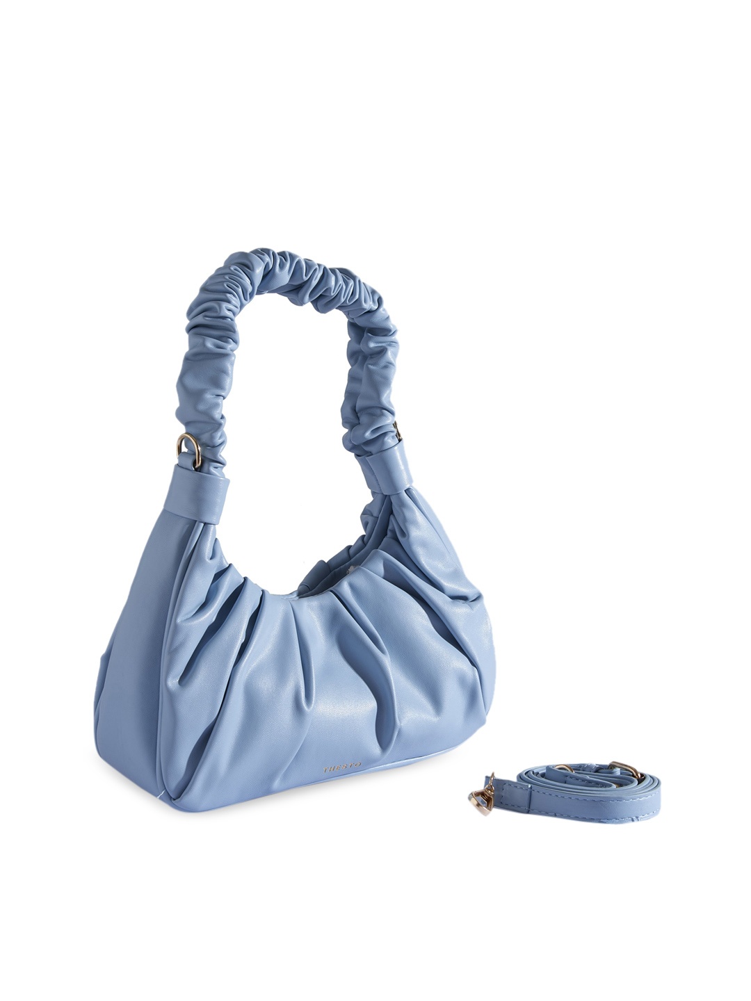 

THESTO PU Structured Hobo Bag, Blue
