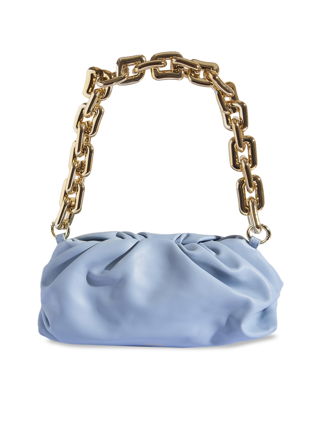 

THESTO PU Bucket Handheld Bag, Blue