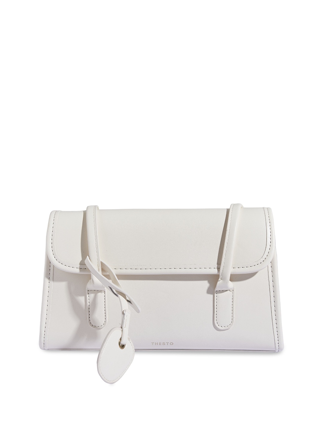

THESTO Structured Sling Bag, White