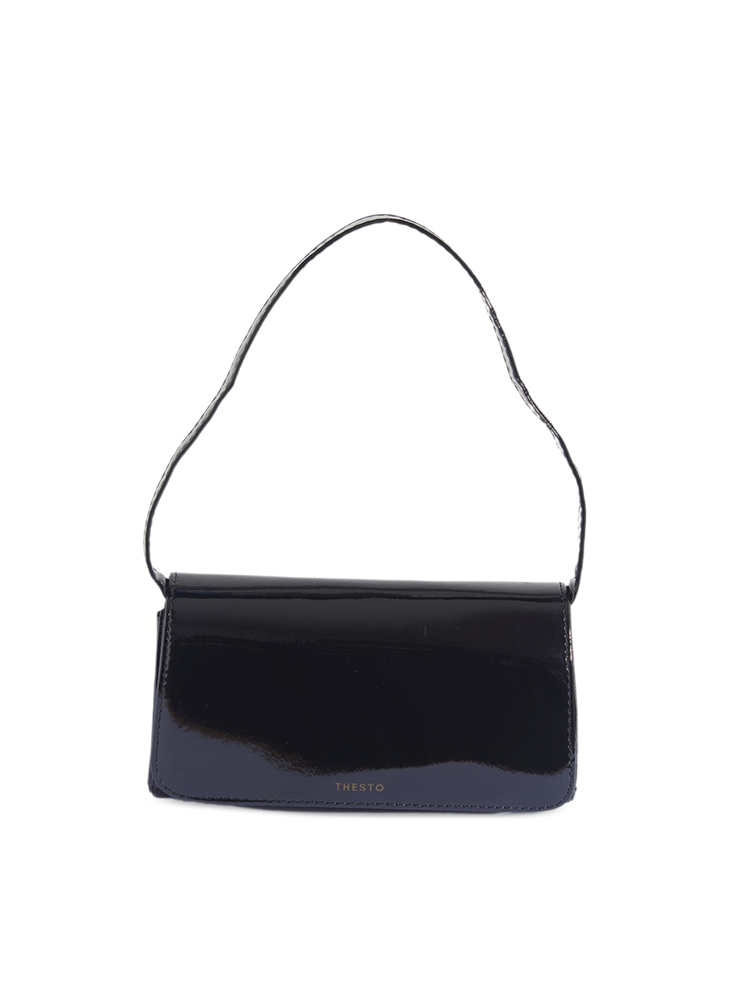 

THESTO Structured Handheld Bag, Black