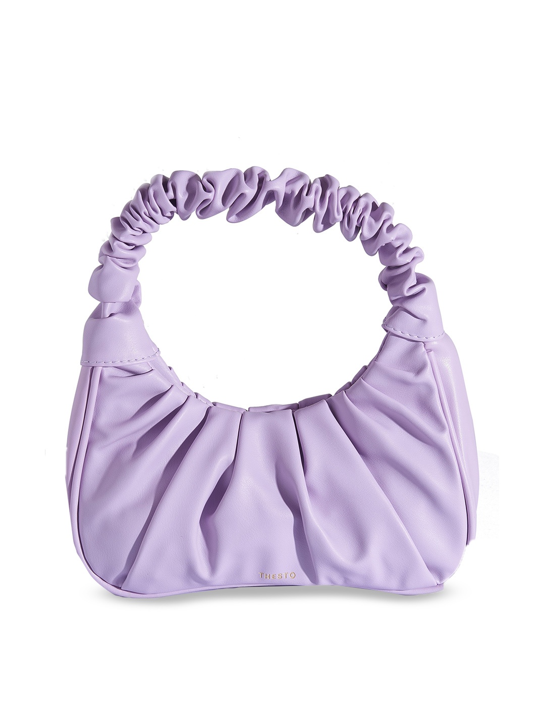 

THESTO Textured Structured Handheld Bag, Purple
