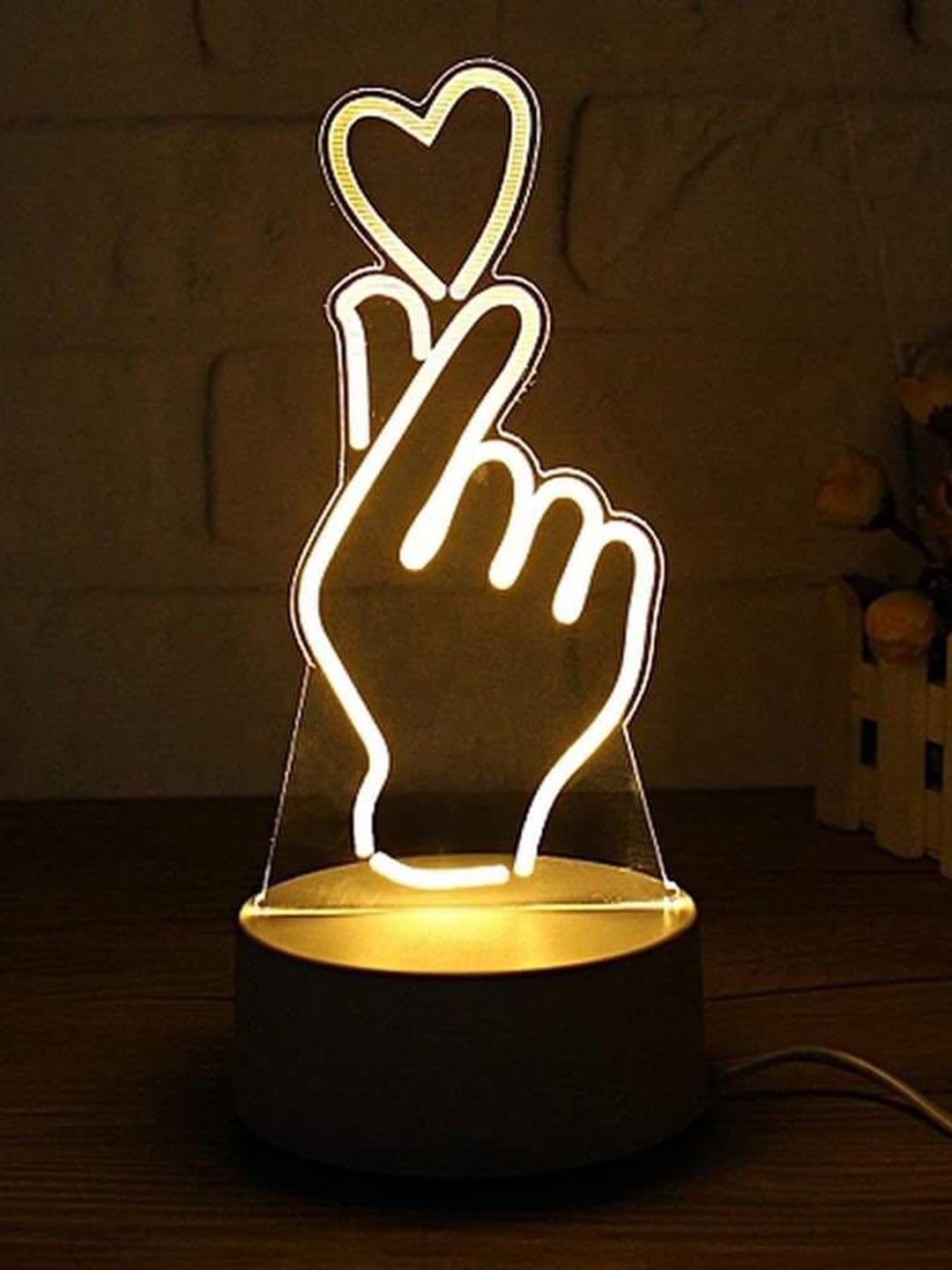 

royalkart Black 3D Illusion Acrylic Led Lamp
