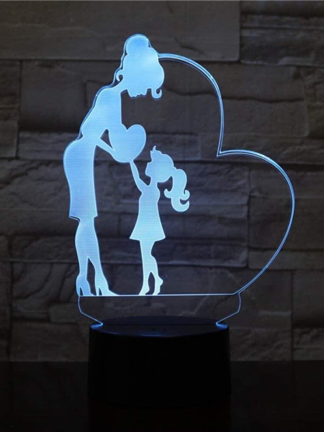 

royalkart Black 3D Illusion Acrylic Led Lamp