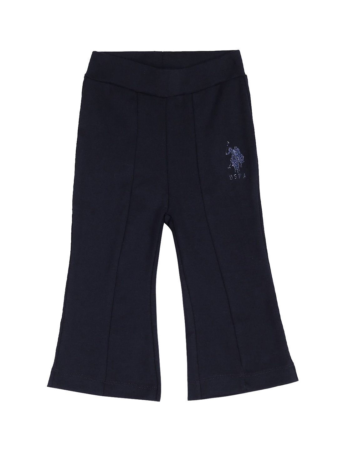 

U.S. Polo Assn. Kids Girls Straight-Fit Cotton Track Pants, Blue