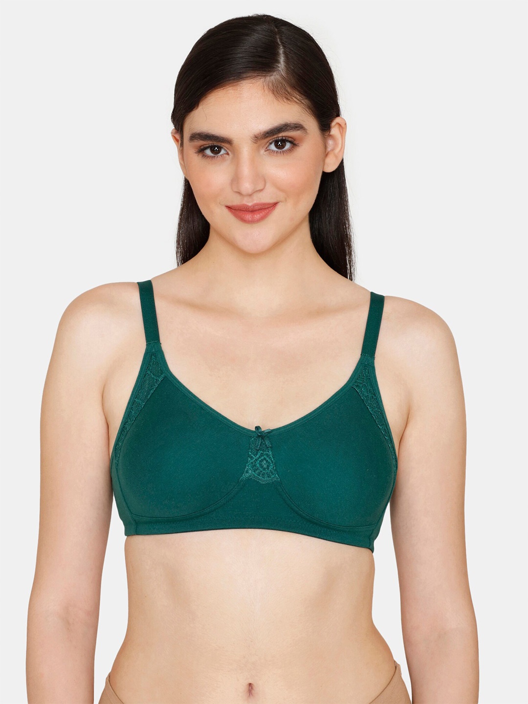 

Zivame Non Padded Non Wired Seamless Bra, Green