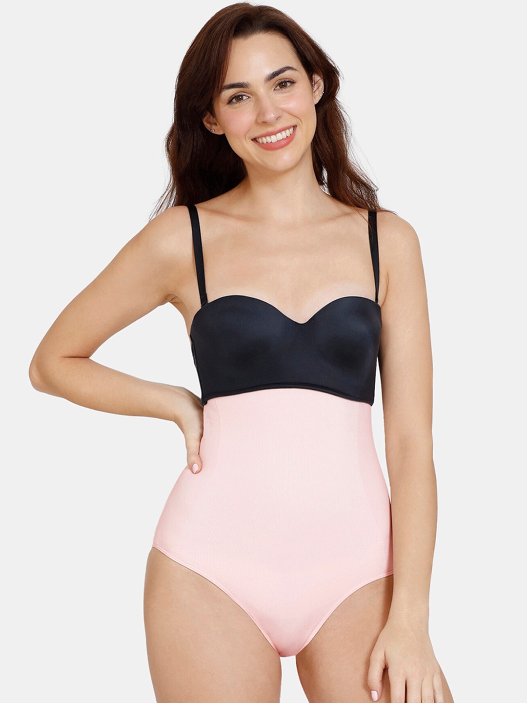 

Zivame Solid Shaper Brief, Pink