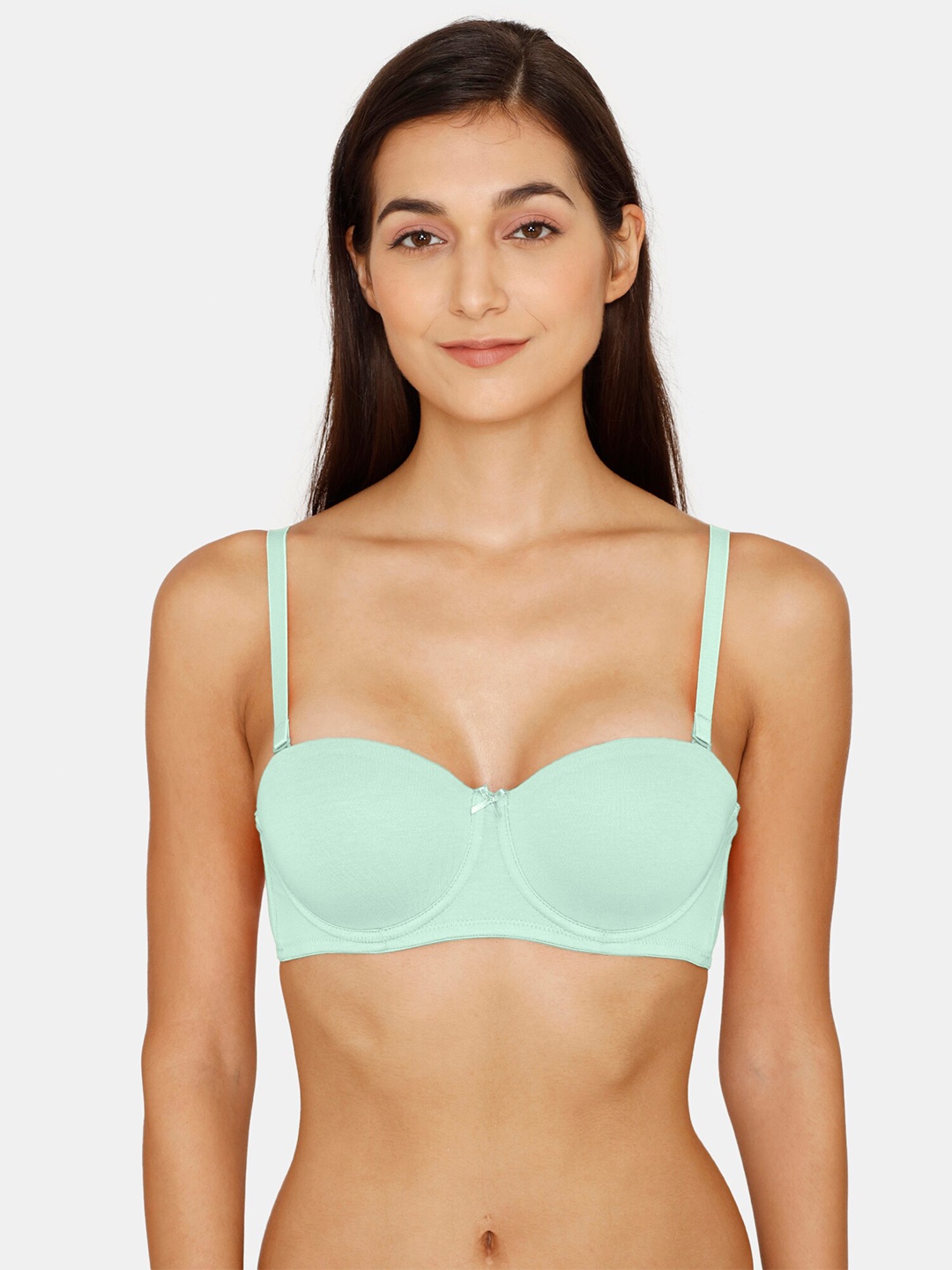 

Zivame Underwired Medium Coverage Lightly Padded Push-Up Bra, Sea green