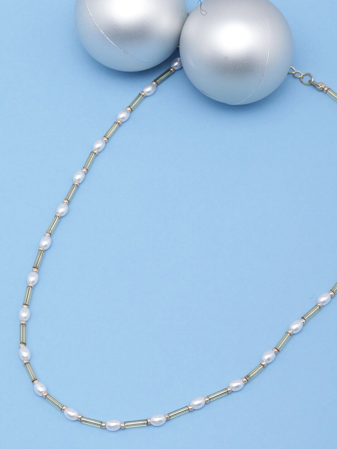 

DIVA WALK Gold-Plated Pearls Brass Necklace