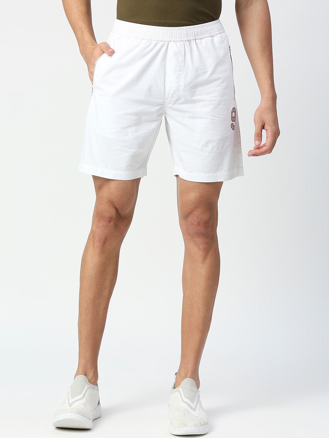 

beevee Men White Outdoor Sports Shorts
