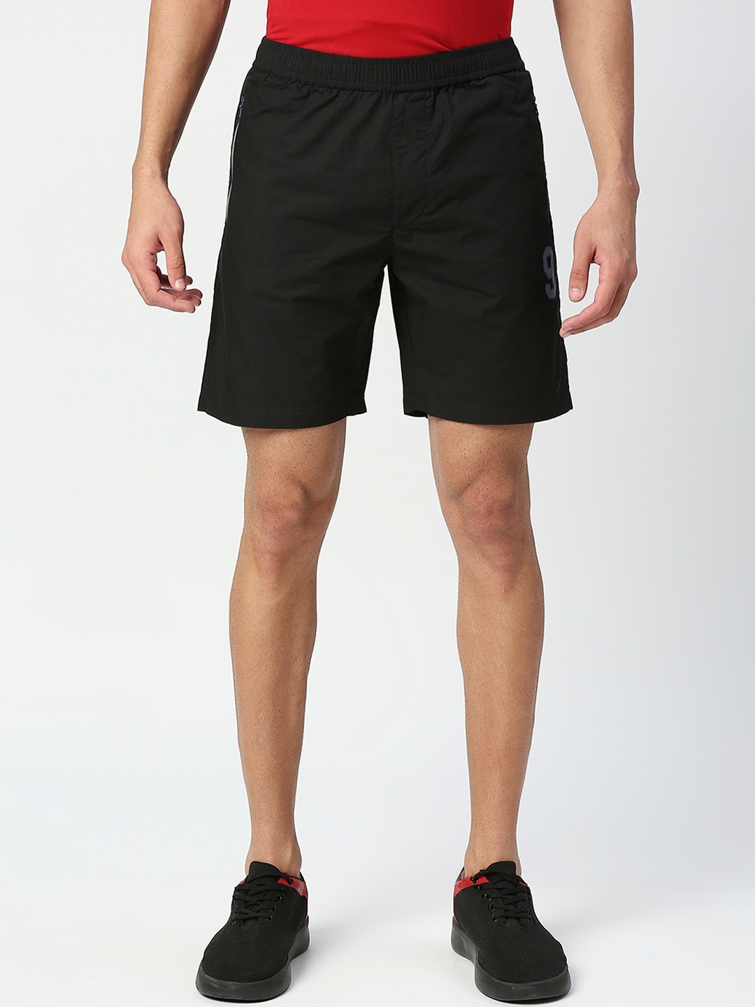 

beevee Men Black Outdoor Sports Shorts