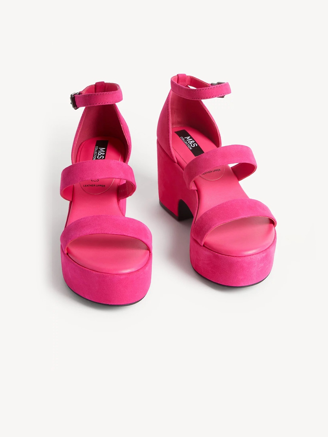 

Marks & Spencer Multi Strap Platform Heels, Fuchsia