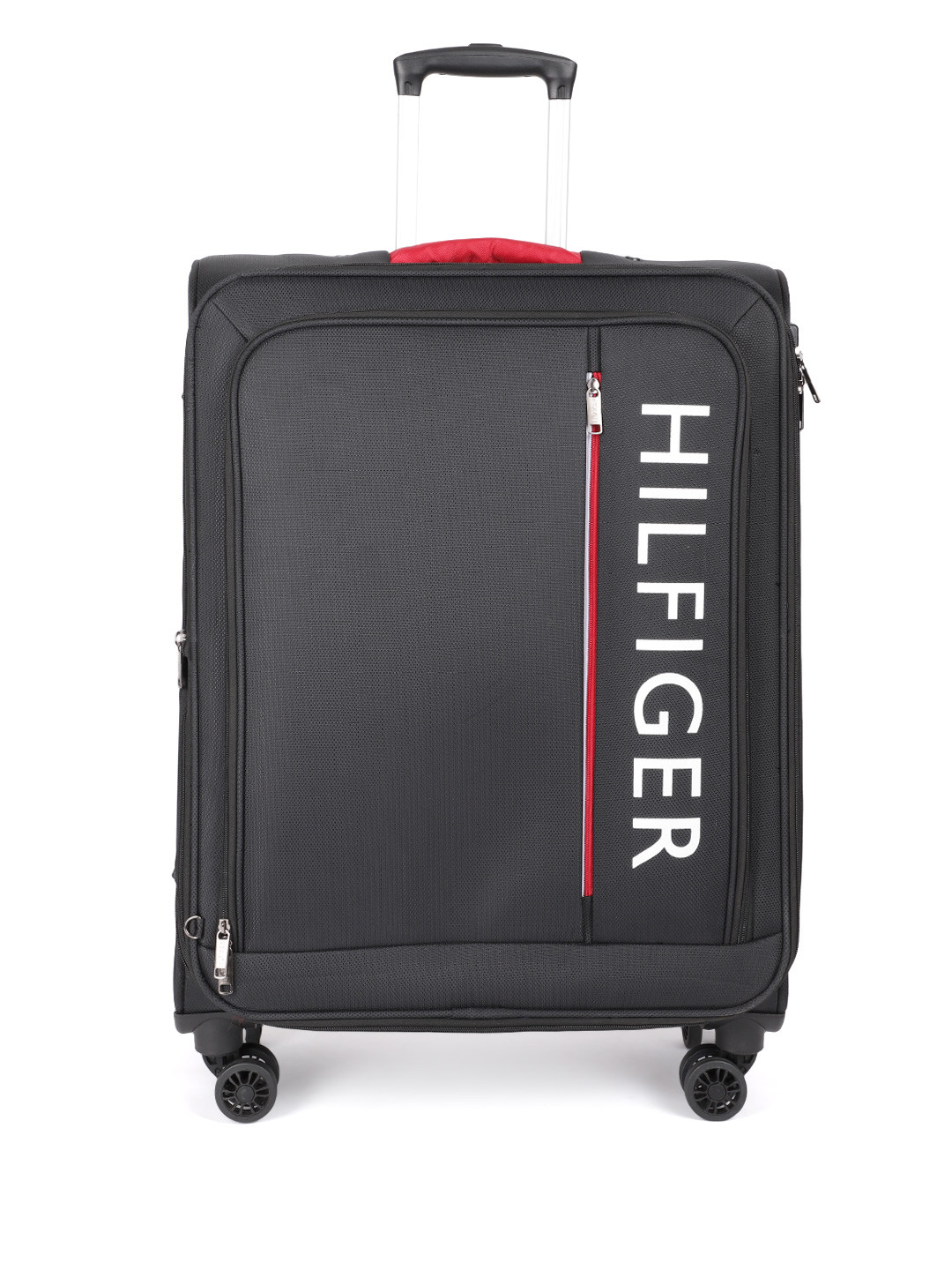 

Tommy Hilfiger Hard 4 Wheels 360-Degree Rotation Large Trolley Bag 71L, Black