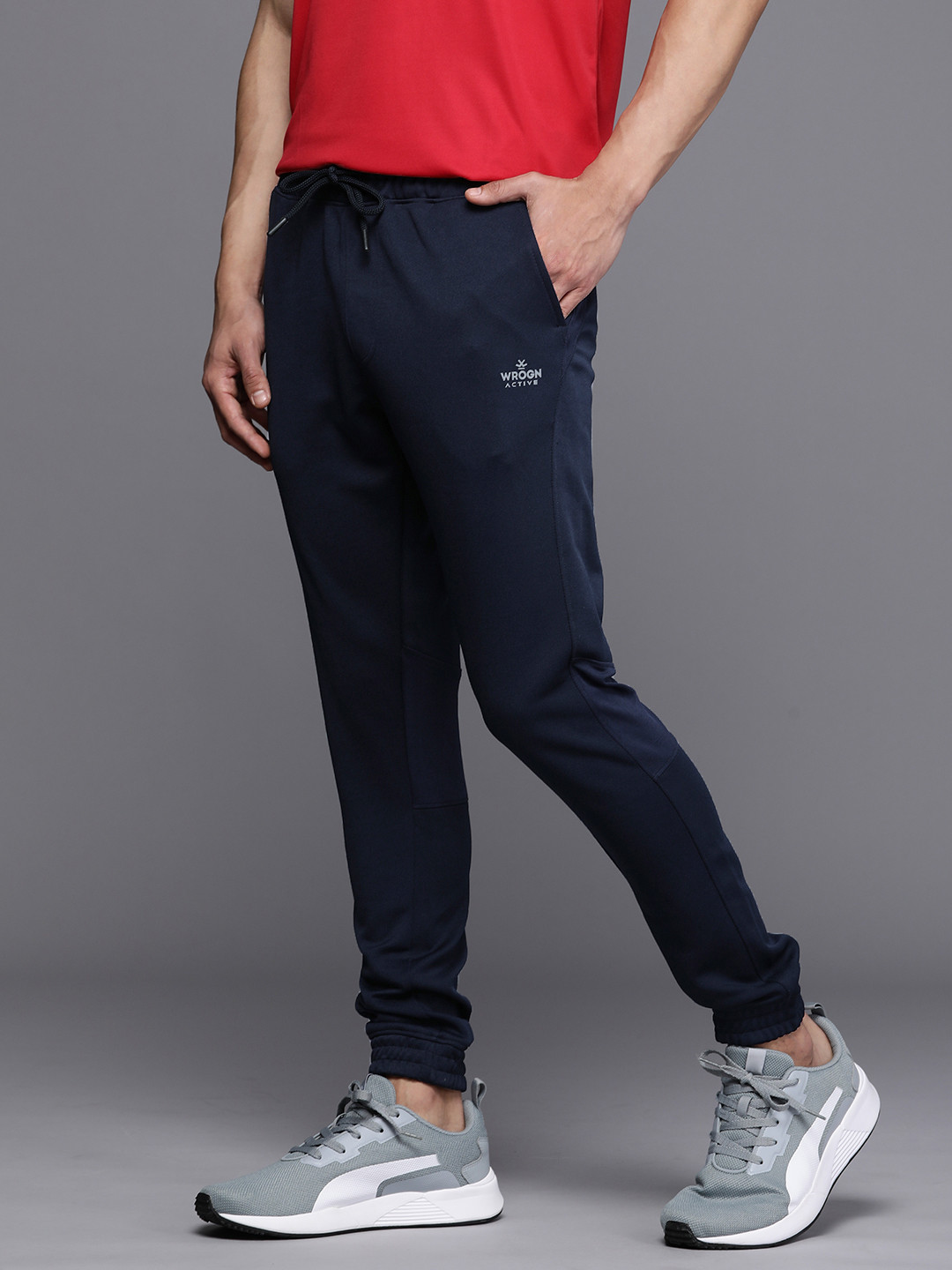 

WROGN ACTIVE Men Dry Pro Joggers, Navy blue