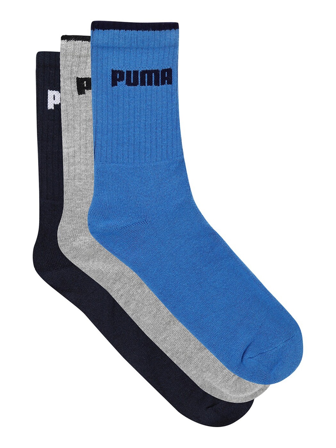 

Puma Pack Of 3 Quarter Above Ankle-Length Socks, Grey