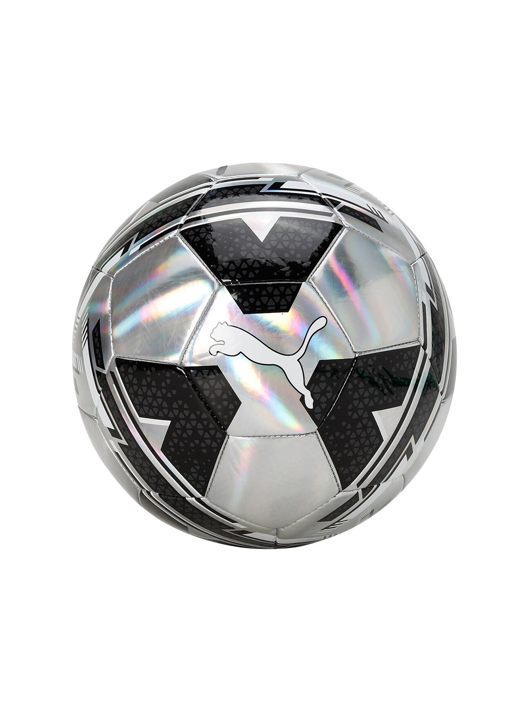 

Puma CAGE Hologram Finish With Brand Logo Printed Football, Silver