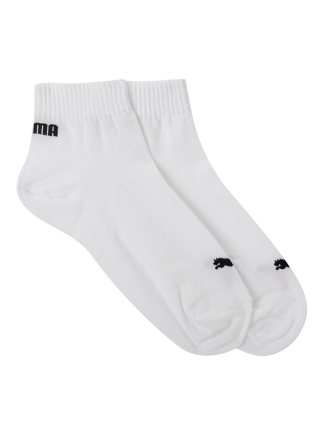 

Puma Women Pack Of 3 Brand Logo Printed Quarter Socks, White