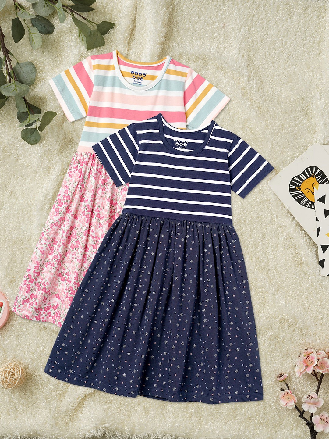

ZION Pink Striped Dress