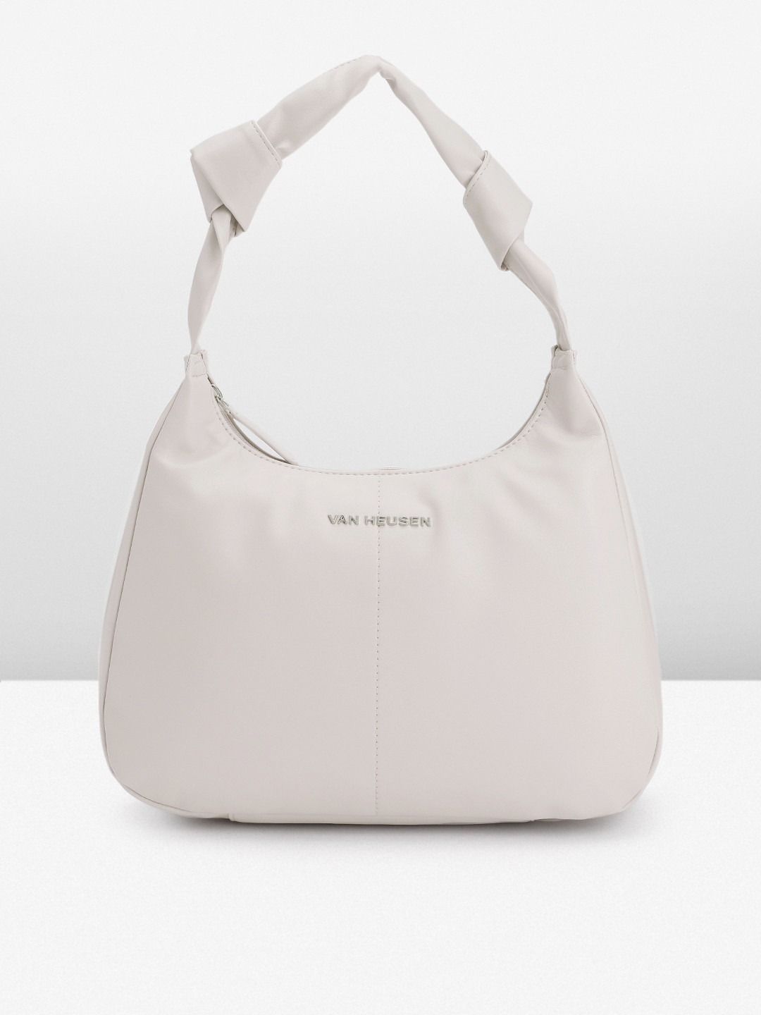 

Van Heusen Solid Hobo Bag, Off white