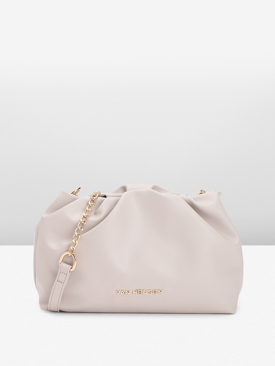

Van Heusen Structured Sling Bag, Cream