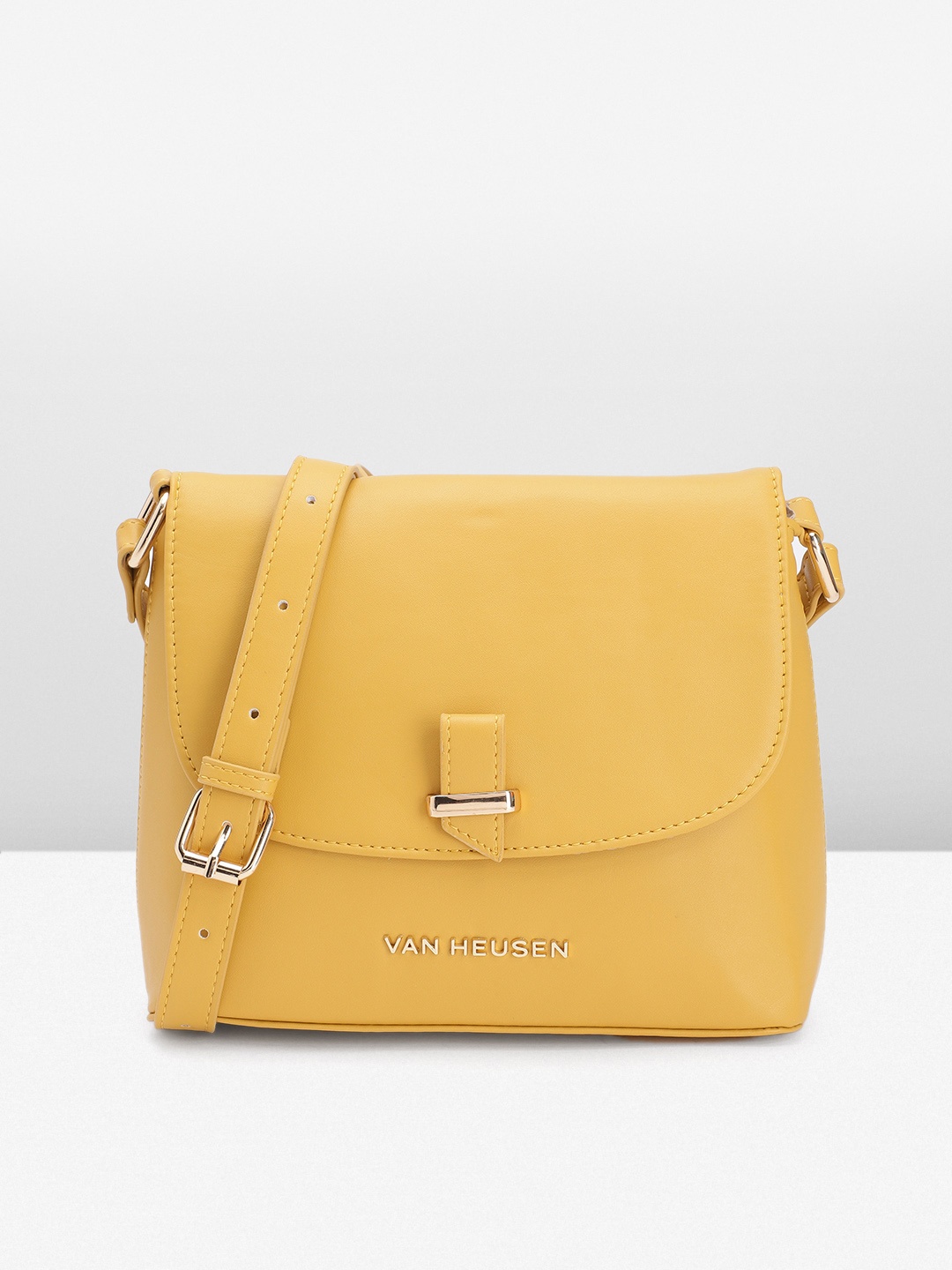 

Van Heusen Solid Sling Bag, Yellow