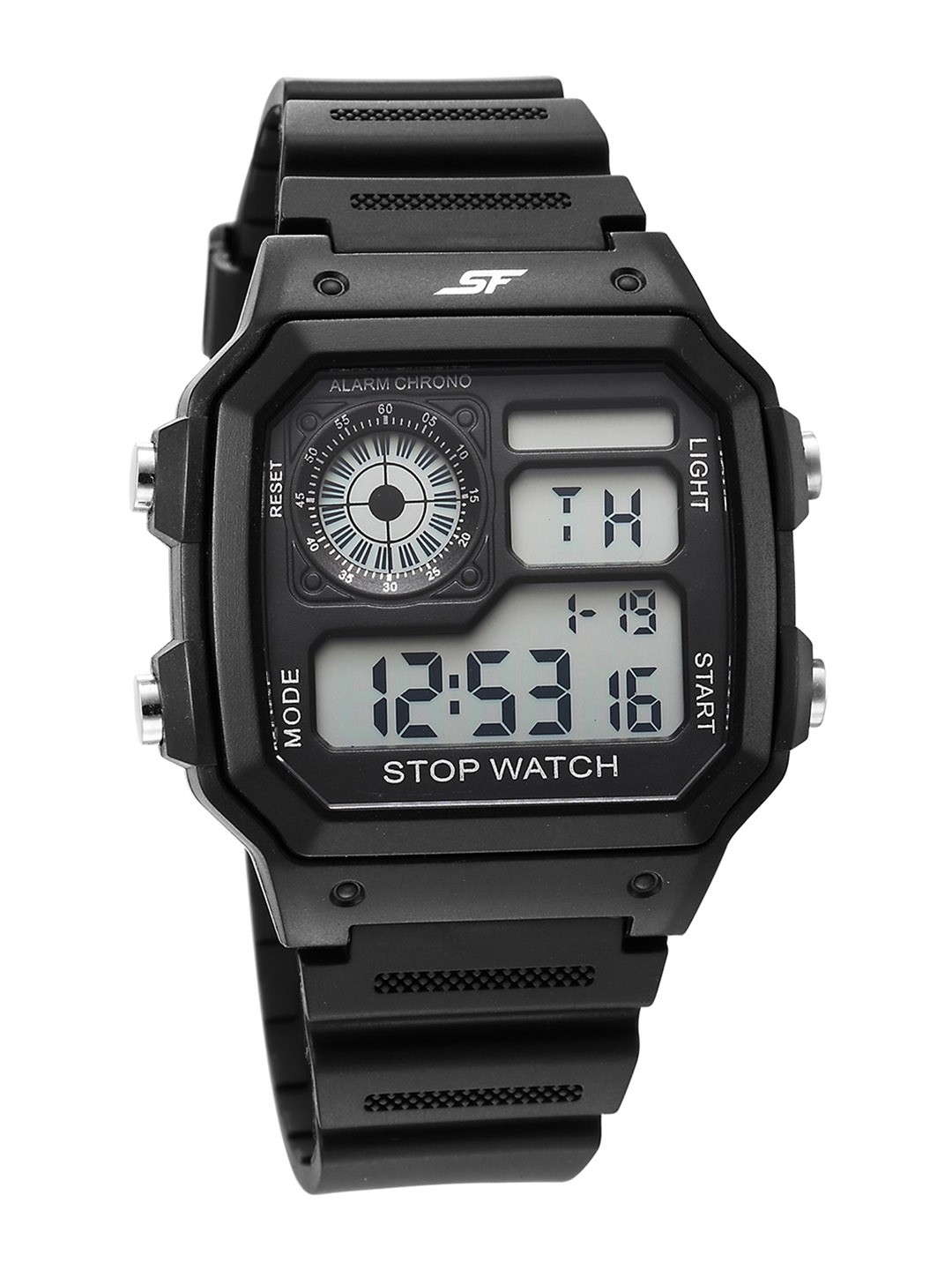 

Sonata Regular Strap Digital Watch - 77123PP01, Black
