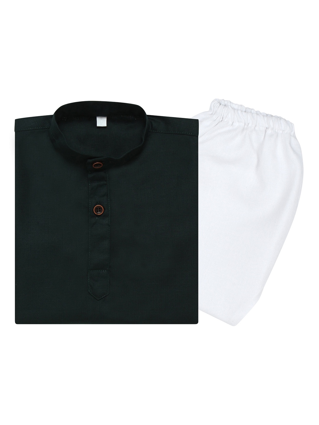 

Superminis Boys Mandarin Collar Pure Cotton Kurta with Pyjamas, Green