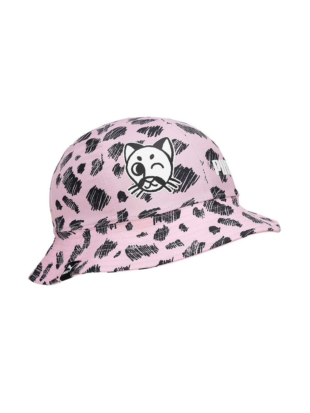 

Puma Kids PUMATE Brand Logo-Printed Bucket Hat, Pink