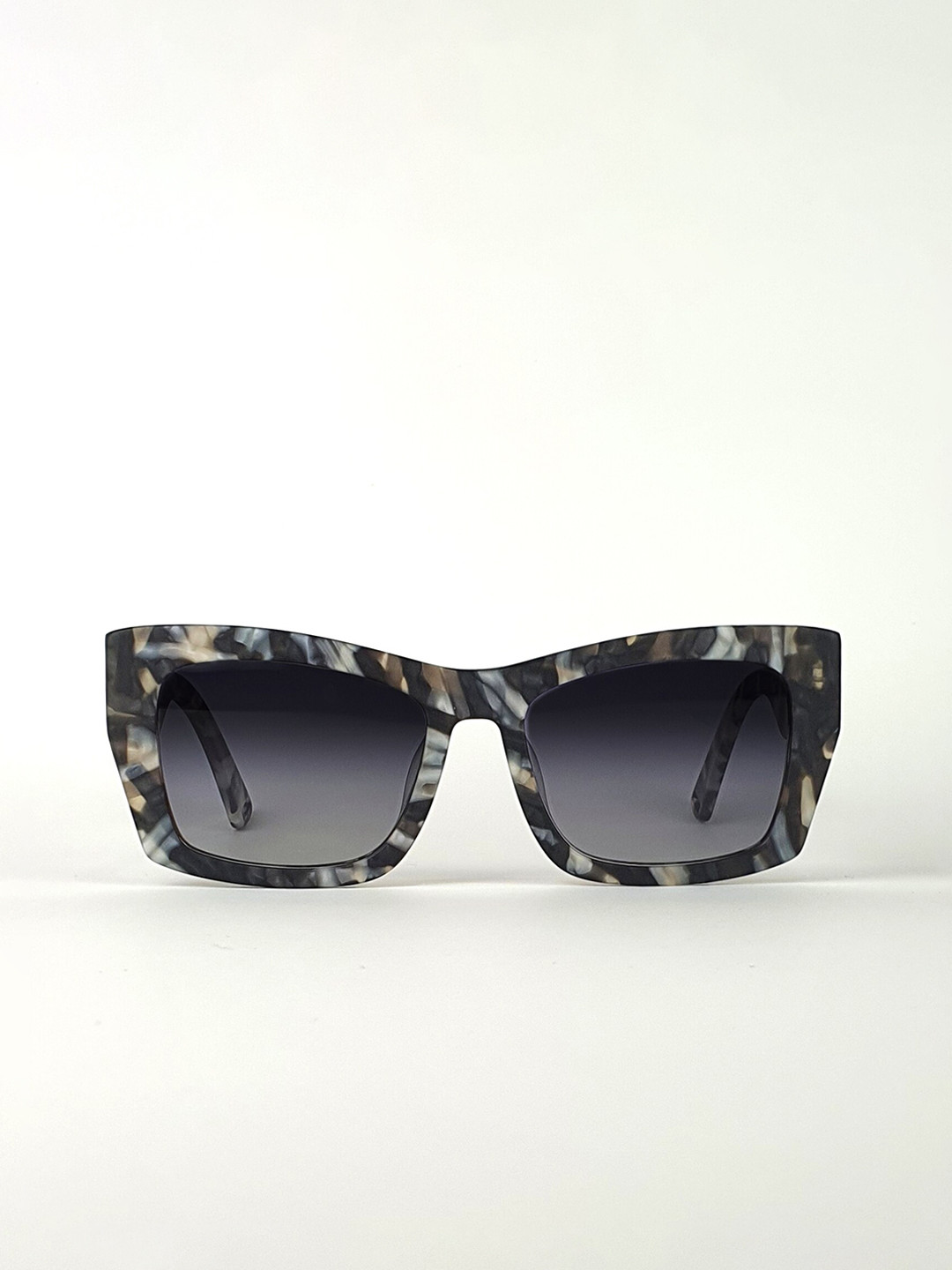 

MARJO EYEWEAR Square Acetate Sunglasses With Polarised & UV Protected Lens, Grey