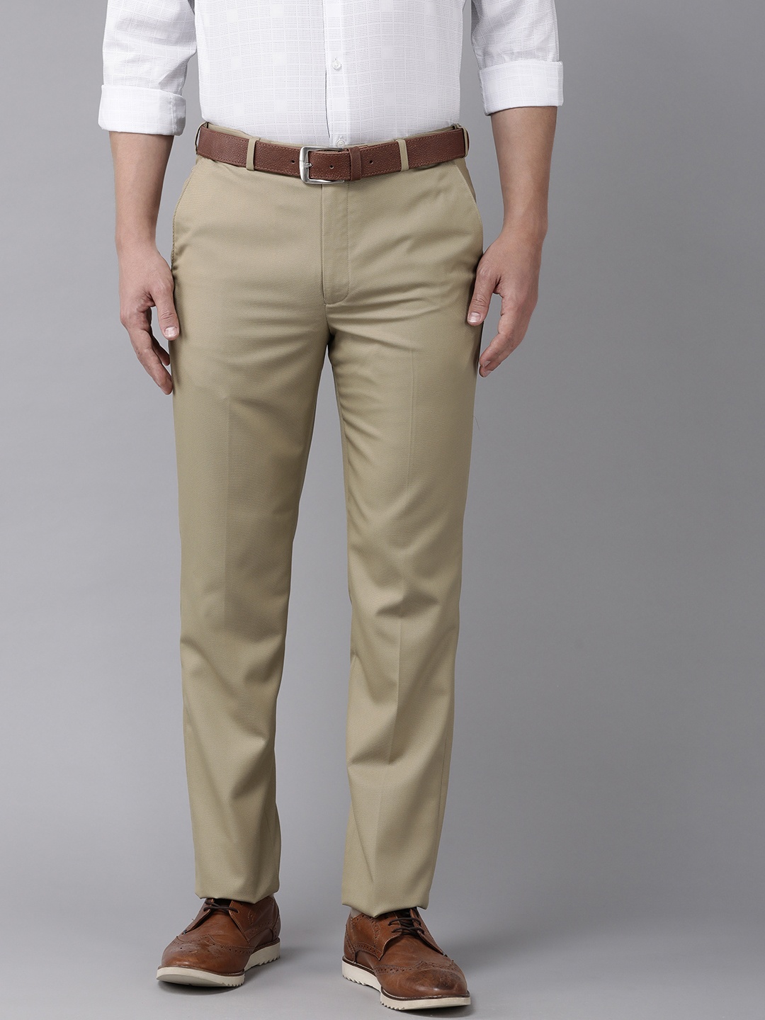 

Park Avenue Men Formal Trousers, Khaki