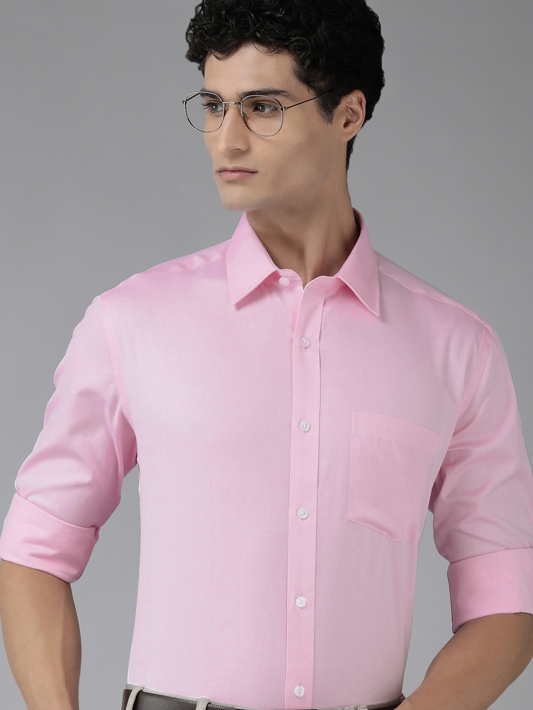 

Park Avenue Solid Formal Shirt, Pink