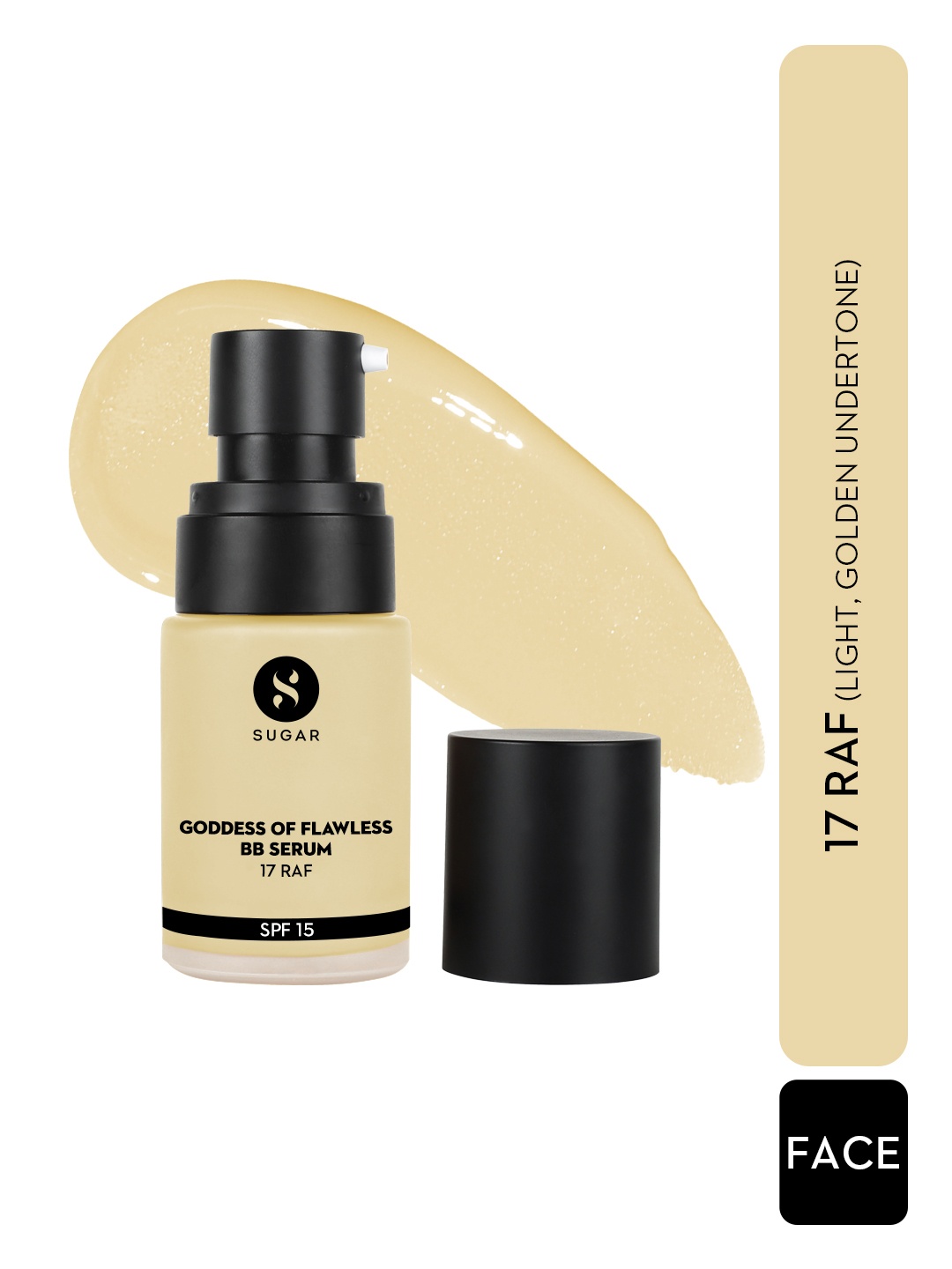 

SUGAR Goddess Of Flawless Long Lasting SPF 15 BB Serum 25 ml - Raf 17, Beige