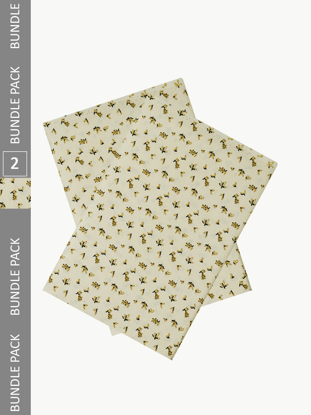 

Ramraj Men Unstitched Pack Of 2 Printed Cotton Shirt Fabric, Beige