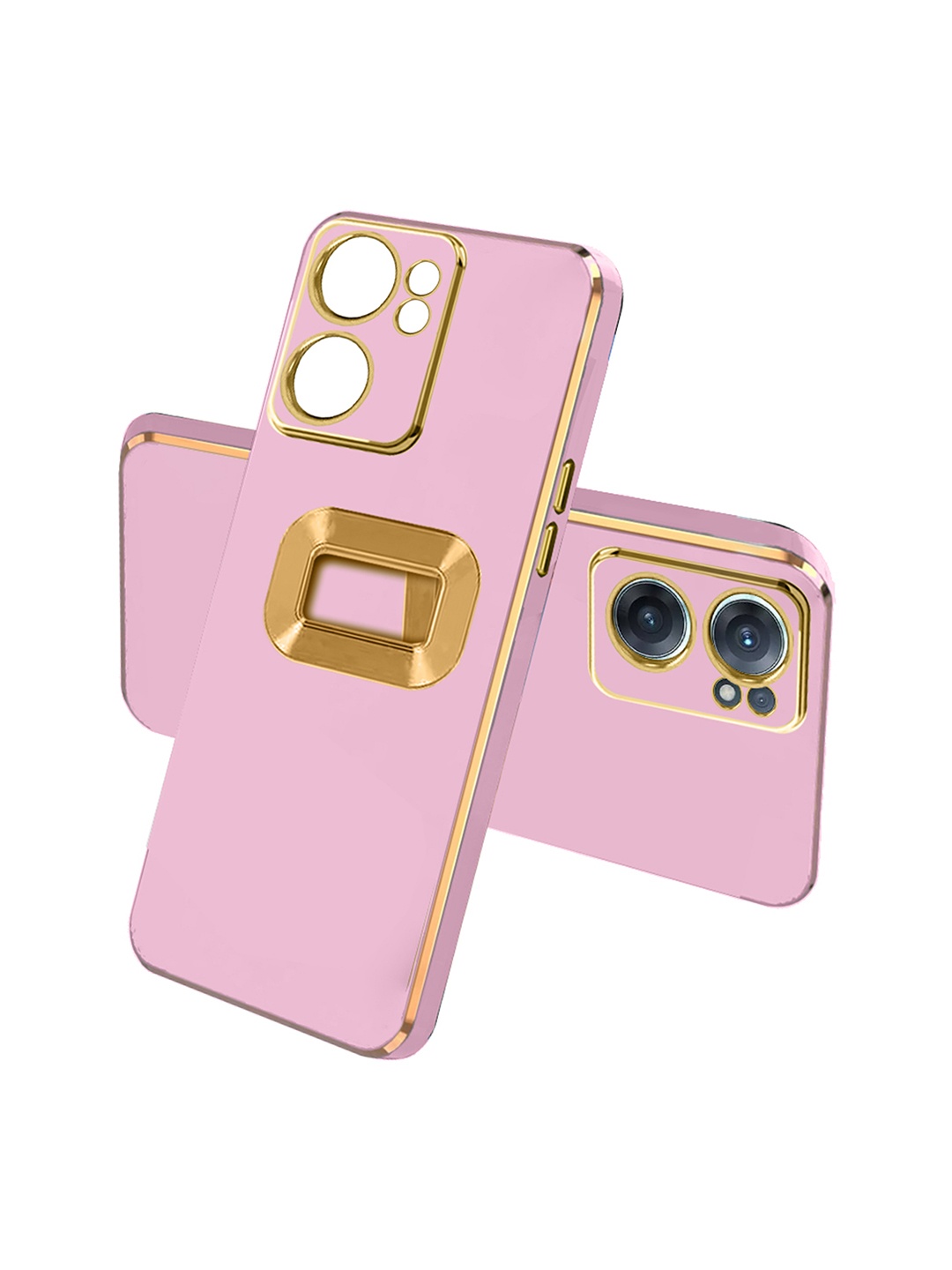 

Karwan Camera Protection OnePlus Nord CE 2 Phone Back Case, Pink