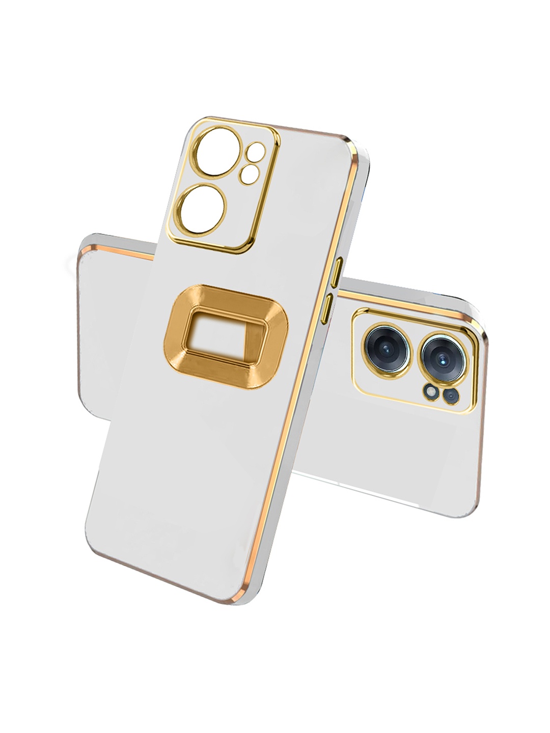 

Karwan Oneplus Nord Ce 2 Camera Protection Phone Back Cover, White