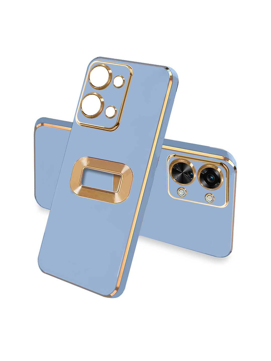 

Karwan Oneplus Nord 2T Camera Protection Phone Back Cover, Blue