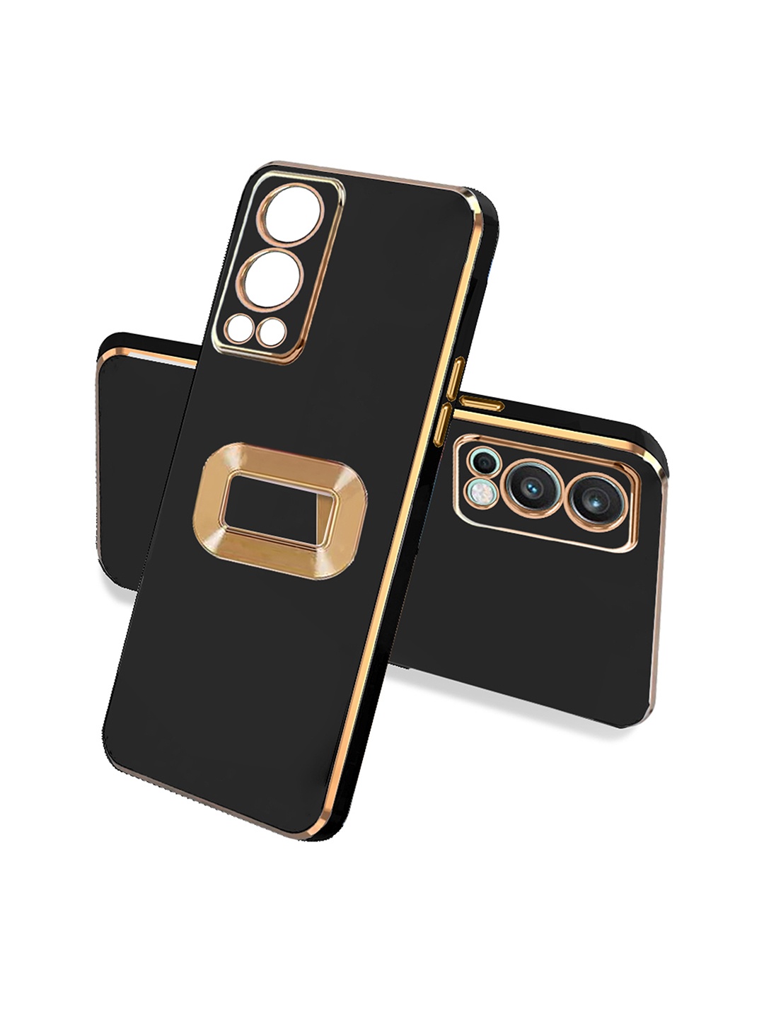 

Karwan Oneplus Nord 2 Camera Protection Phone Back Cover, Black
