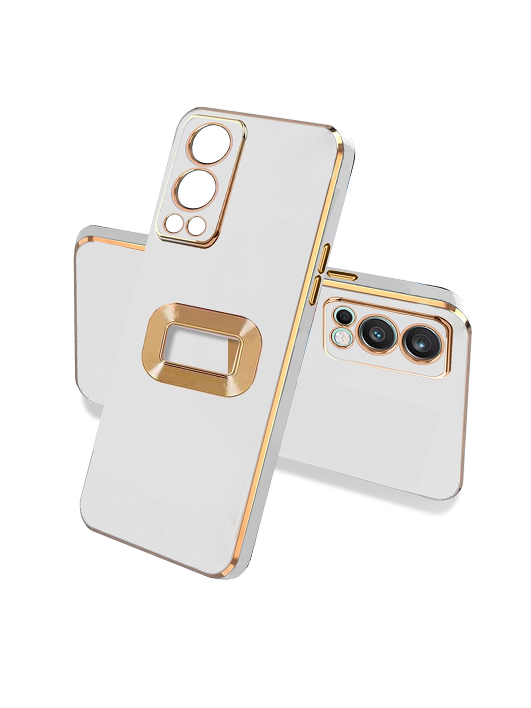 

Karwan Oneplus Nord 2 Camera Protection Phone Back Cover, White