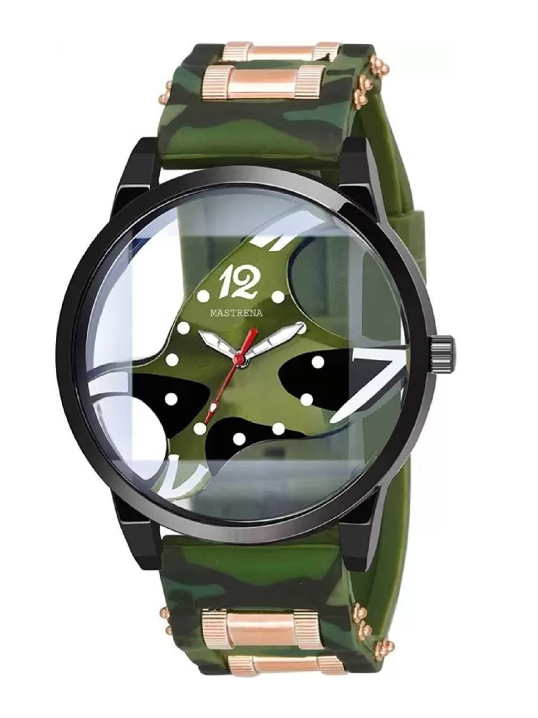 

WATCHSTAR Men Regular Straps Analogue Sports Watch - Bullet Green1, Green