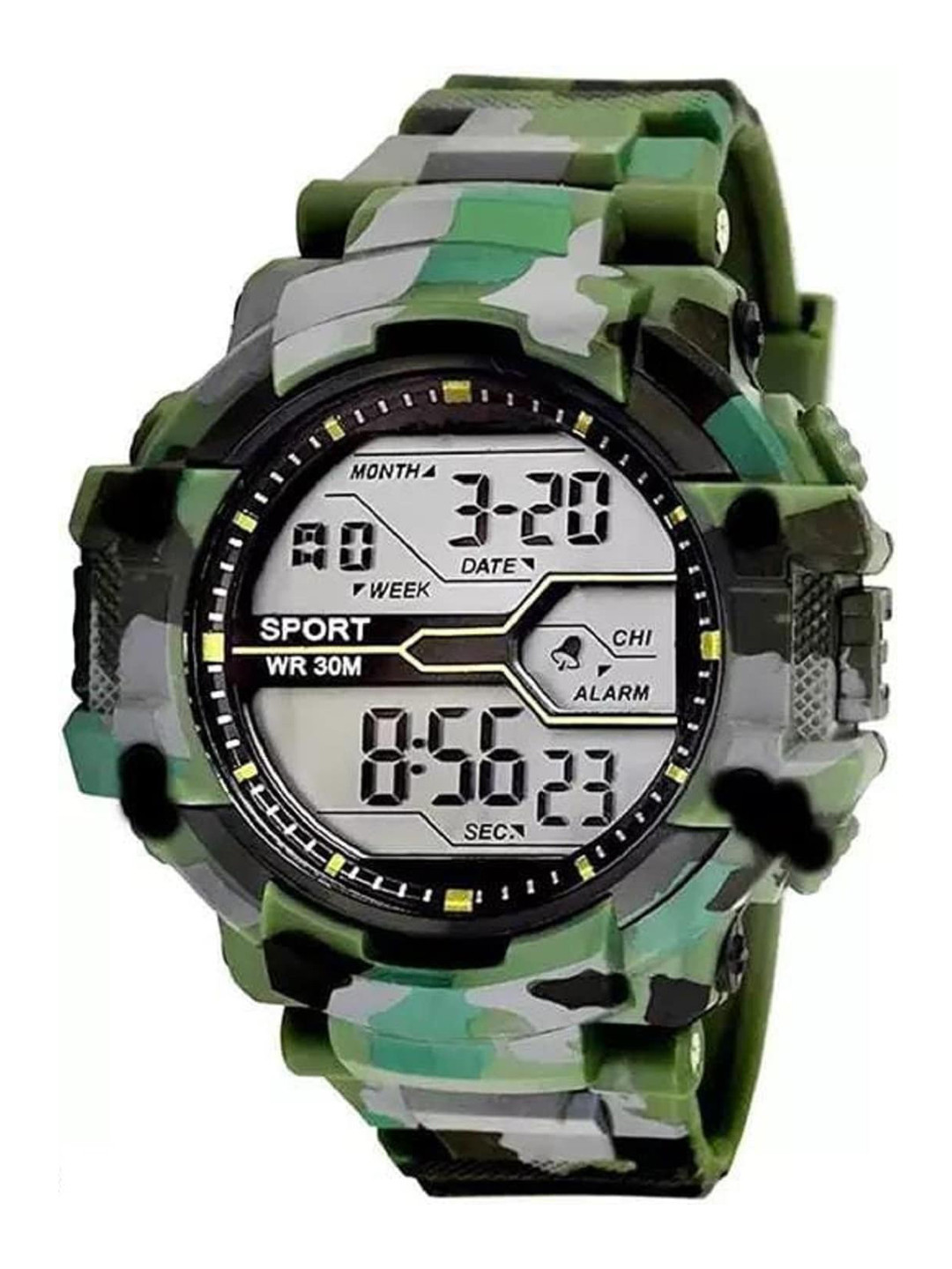 

WATCHSTAR Men Dial & Straps Digital Watch Army Green1, Green