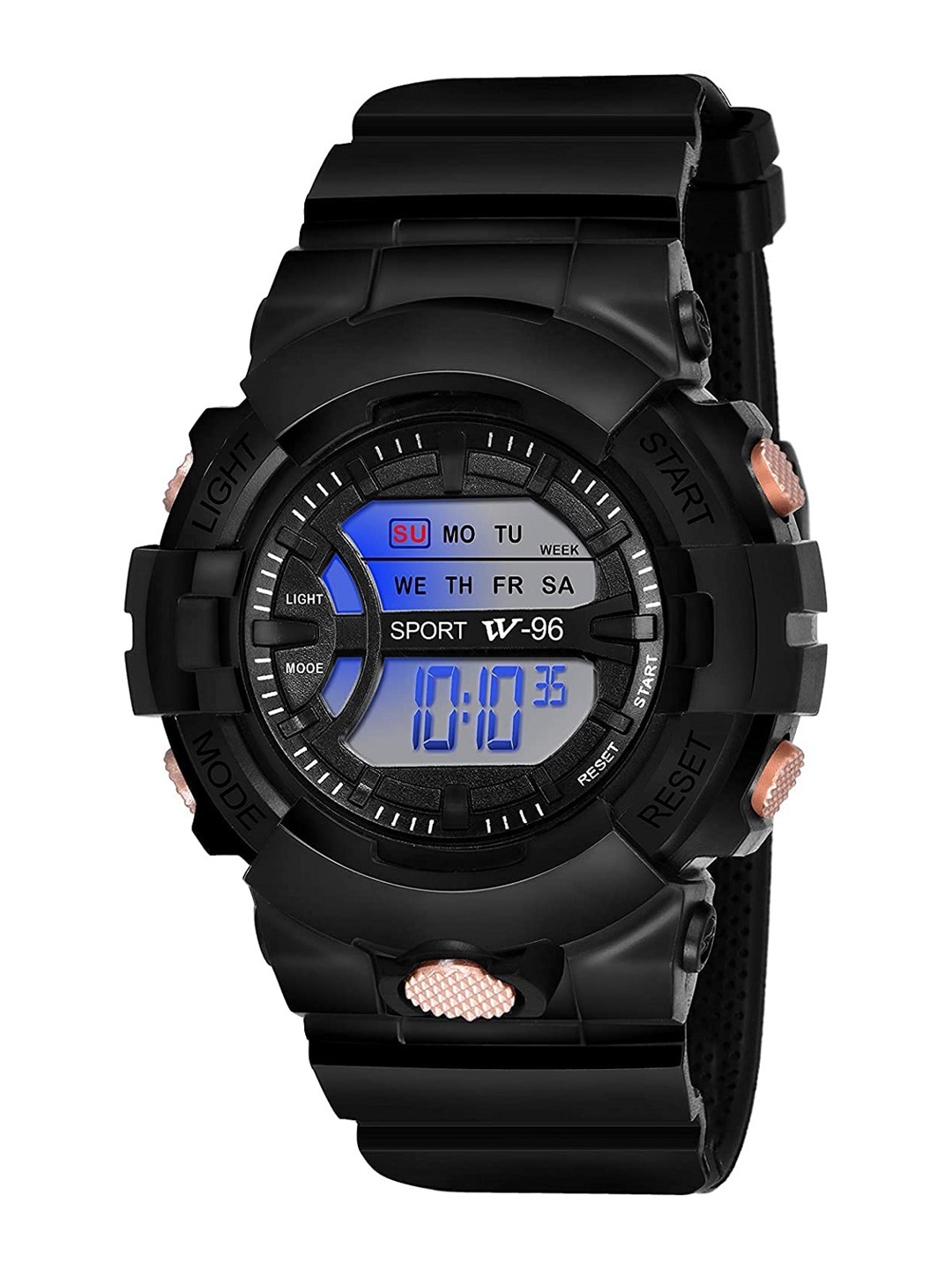 

WATCHSTAR Men Rubber Strap Digital Watch Sports Black1, Black