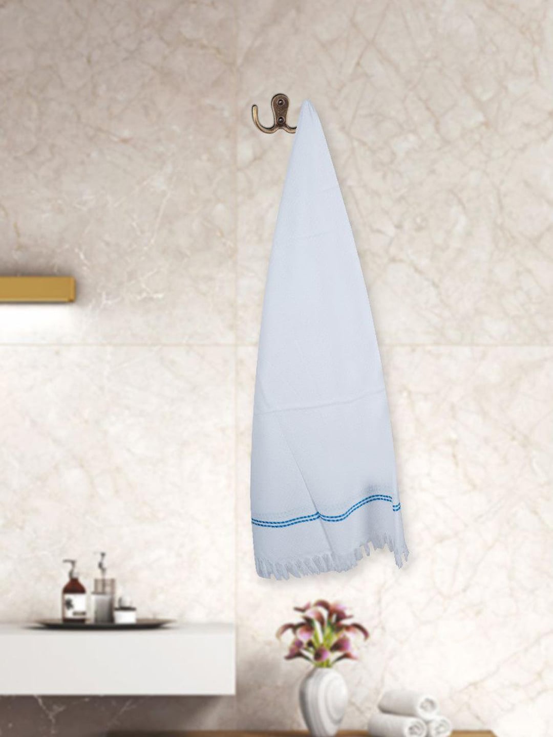 

Ramraj White 4 Pieces 150 GSM Cotton Bath Towels