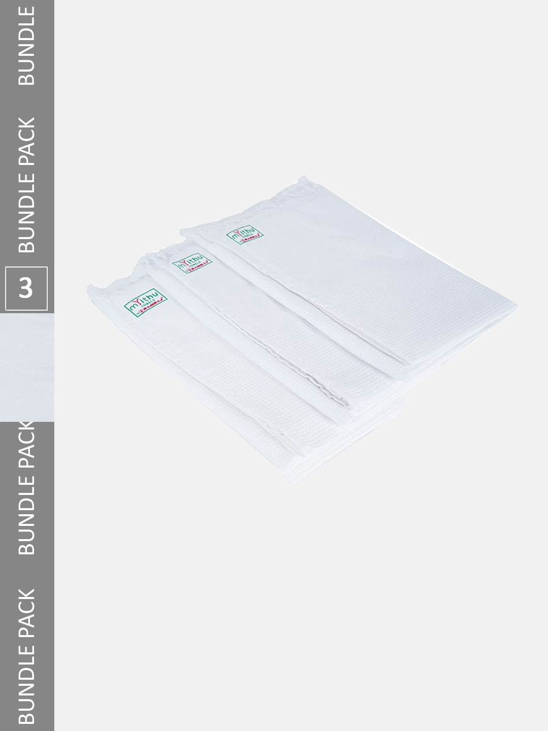 

Ramraj 3 Pcs White Checked 170 GSM Pure Cotton Relaxer Plus Bath Towels Set