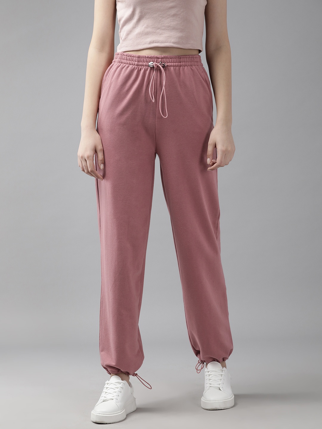 

The Roadster Lifestyle Co. Women Toggle Hem Joggers, Pink