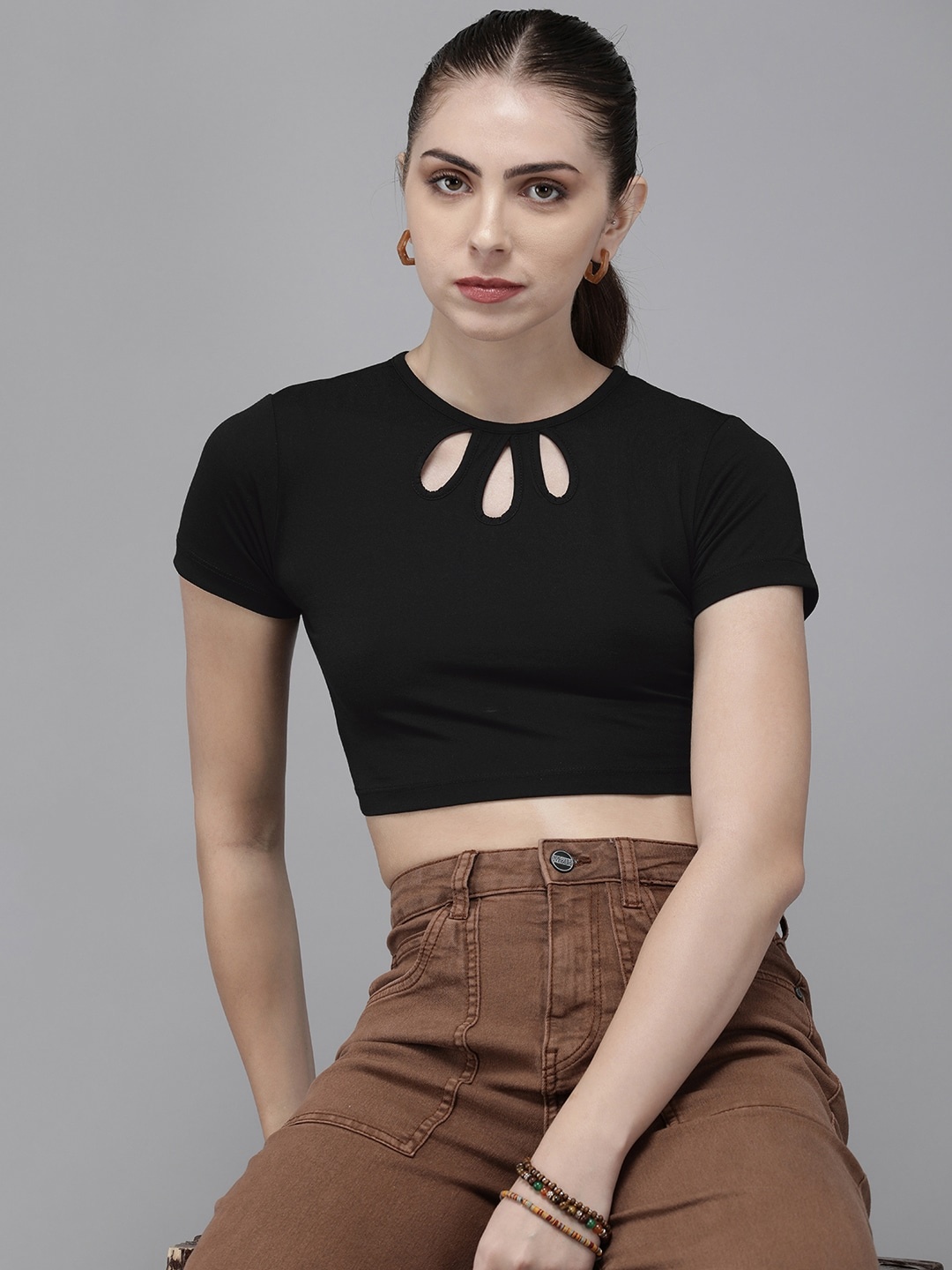 

The Roadster Life Co. Crop Top, Black