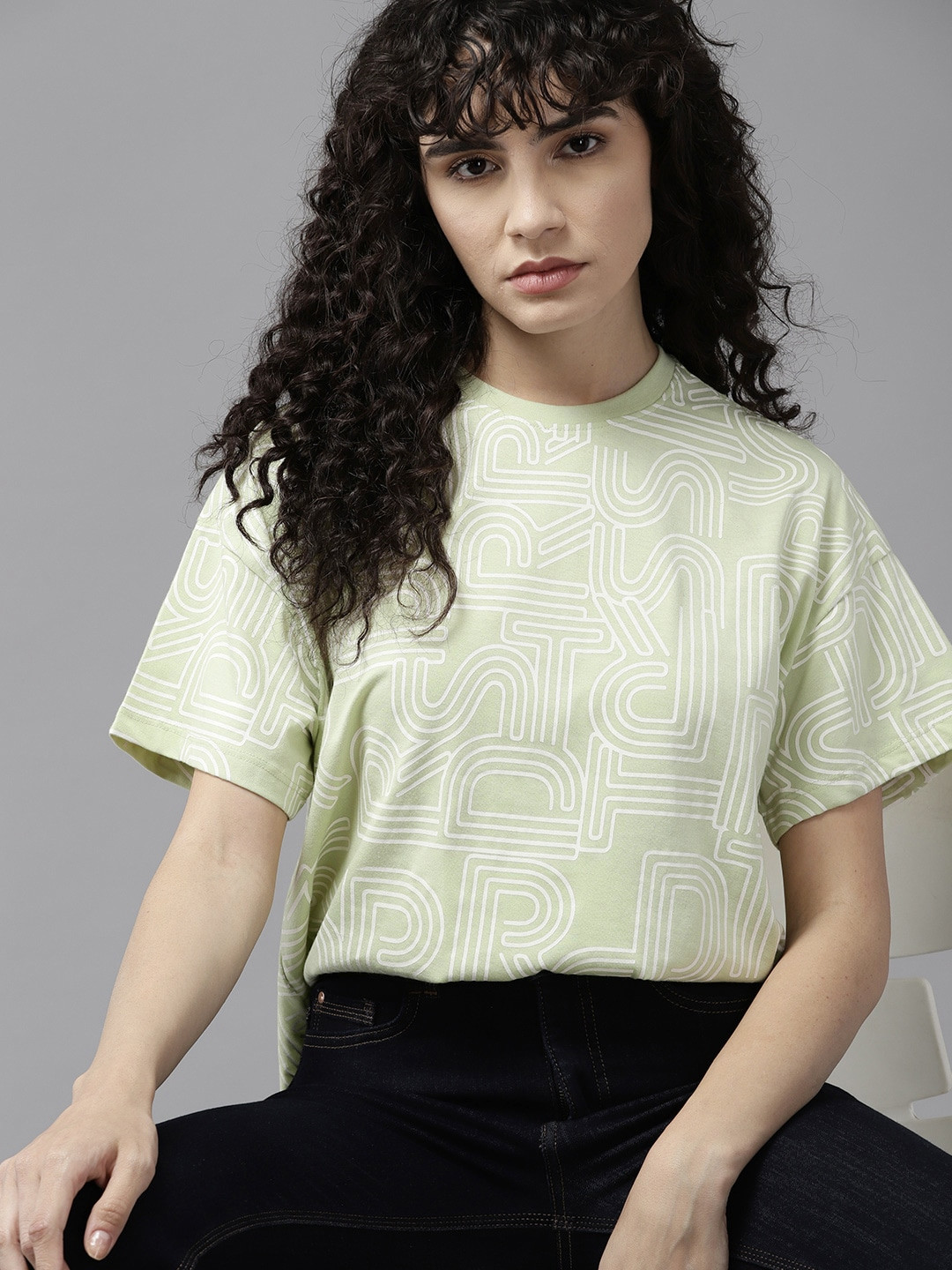 

The Roadster Lifestyle Co. Typography Printed T-shirt, Green